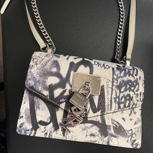 DKNY Elissa Leather Graffiti Bag
